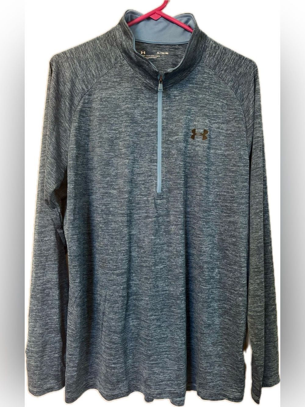 Under Armour Men’s 1/2 Zip Pullover - XL - Heathered Blue